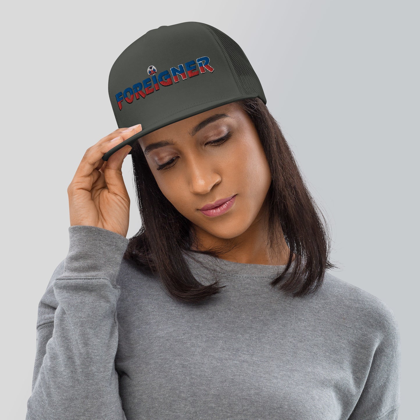 Haiti Foreigner Trucker Cap