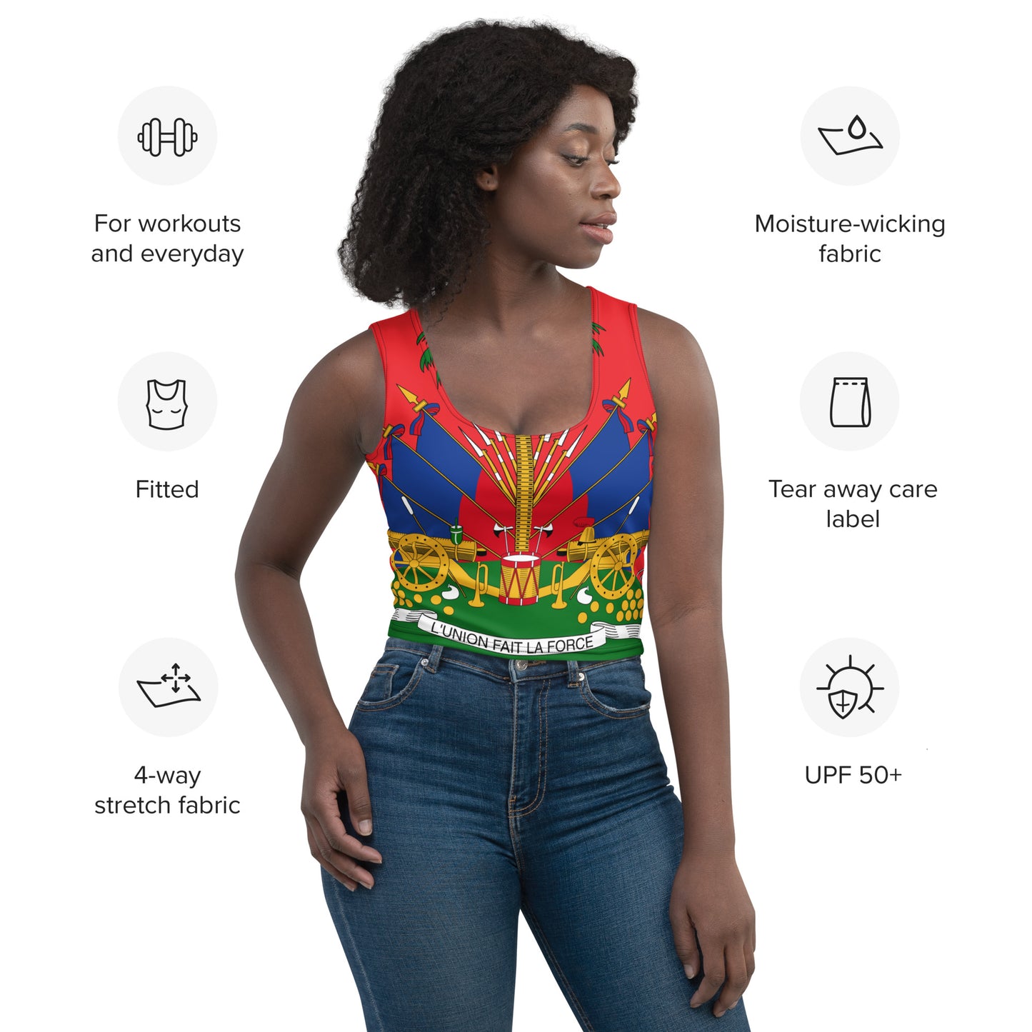 Haiti Rouge Crop Top