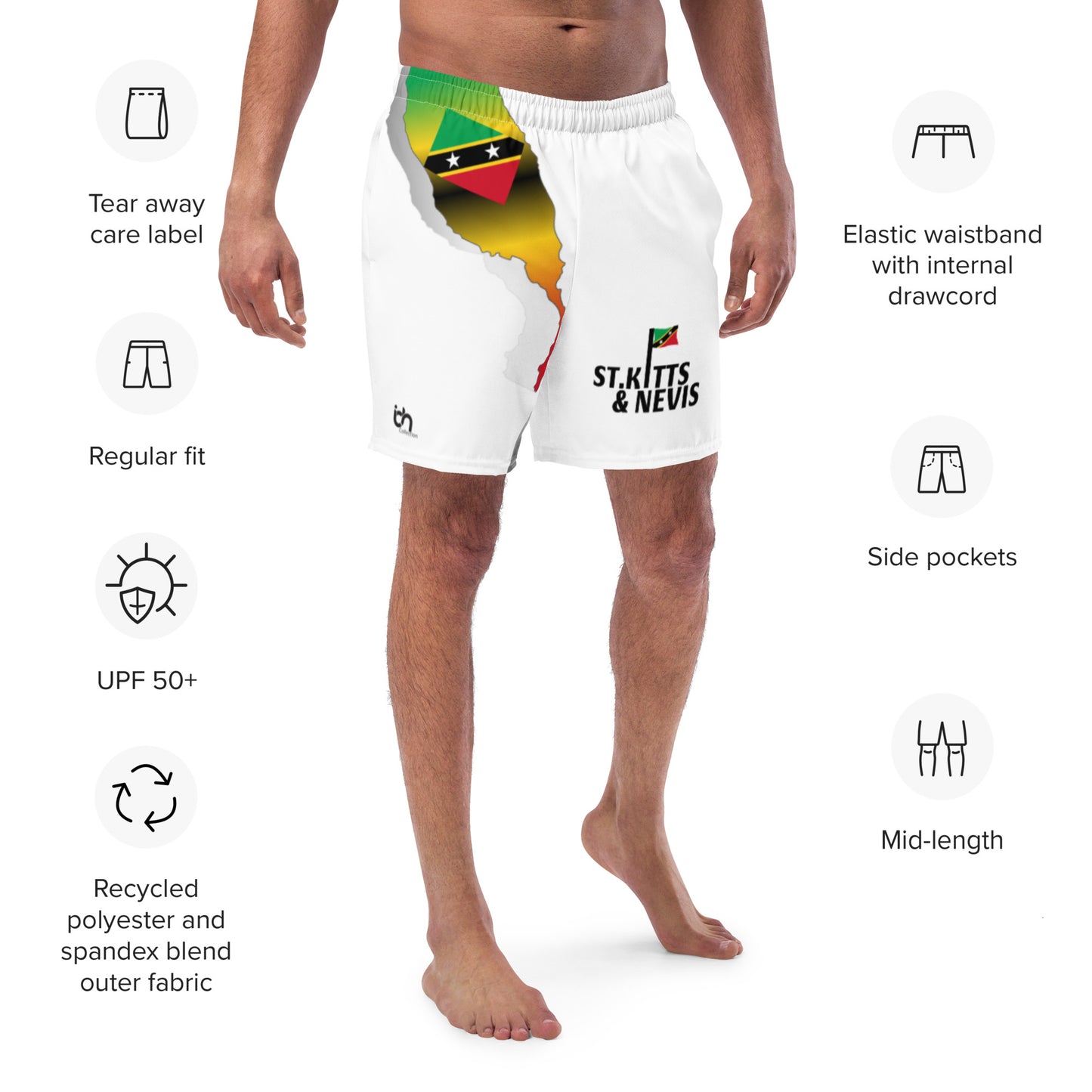 St. Kitts and Nevis Men's swim trunks