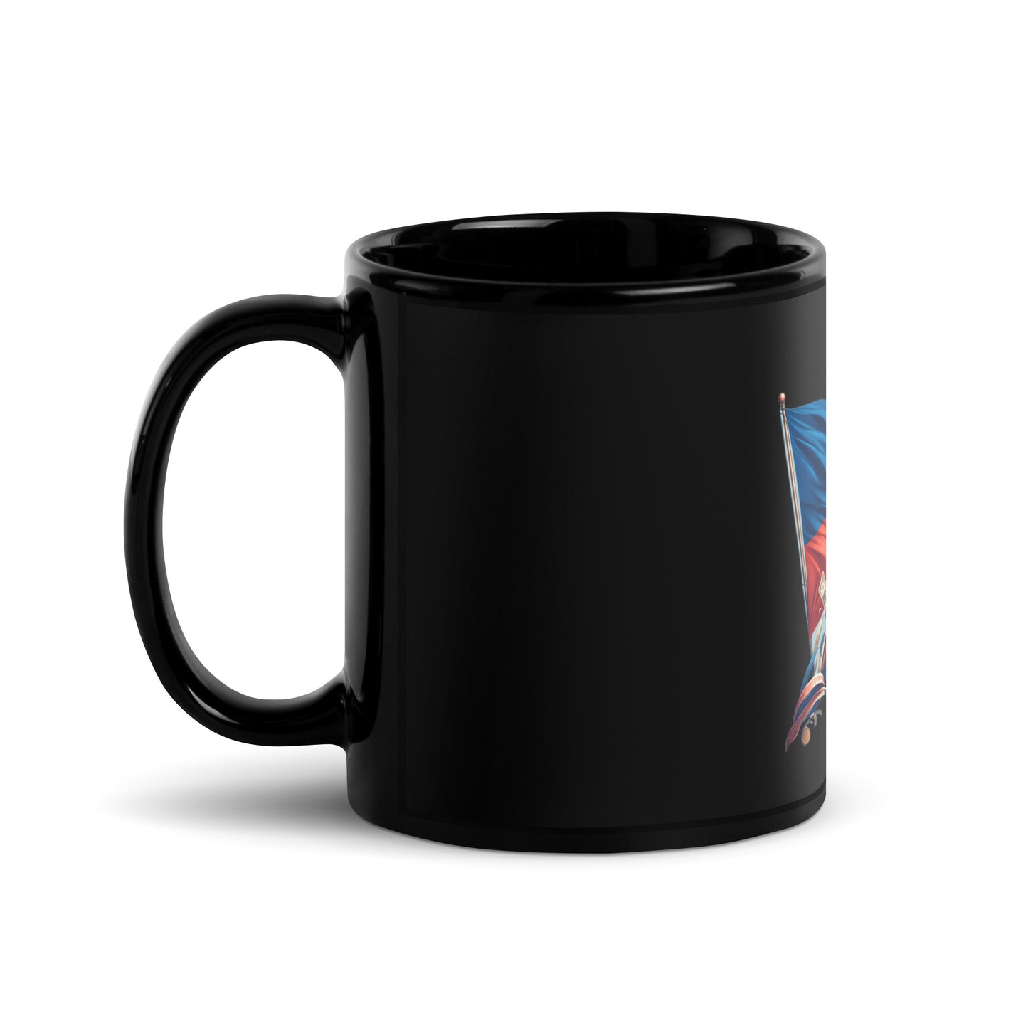Haiti Black Glossy Mug
