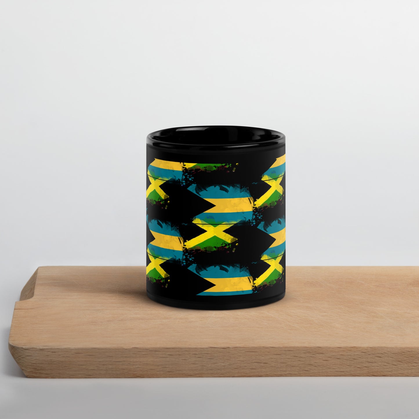 Bahamas/Jamaica Black Glossy Mug