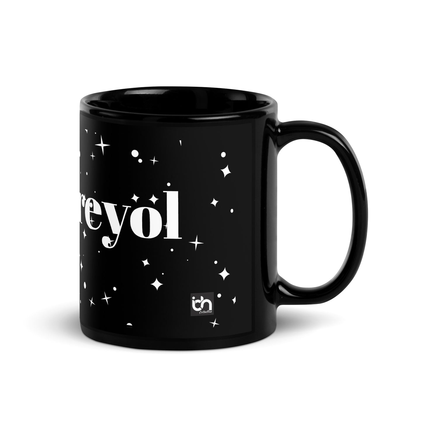 Haitian Black Glossy Mug