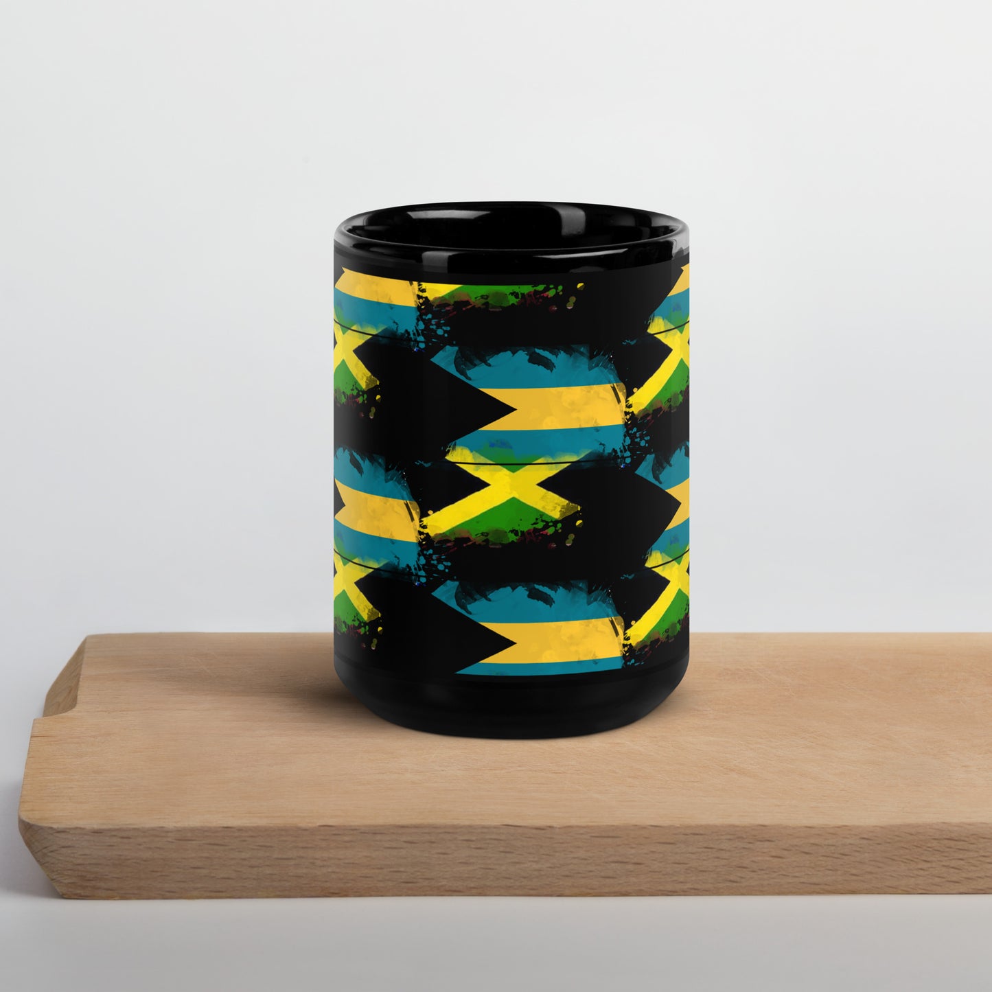 Bahamas/Jamaica Black Glossy Mug