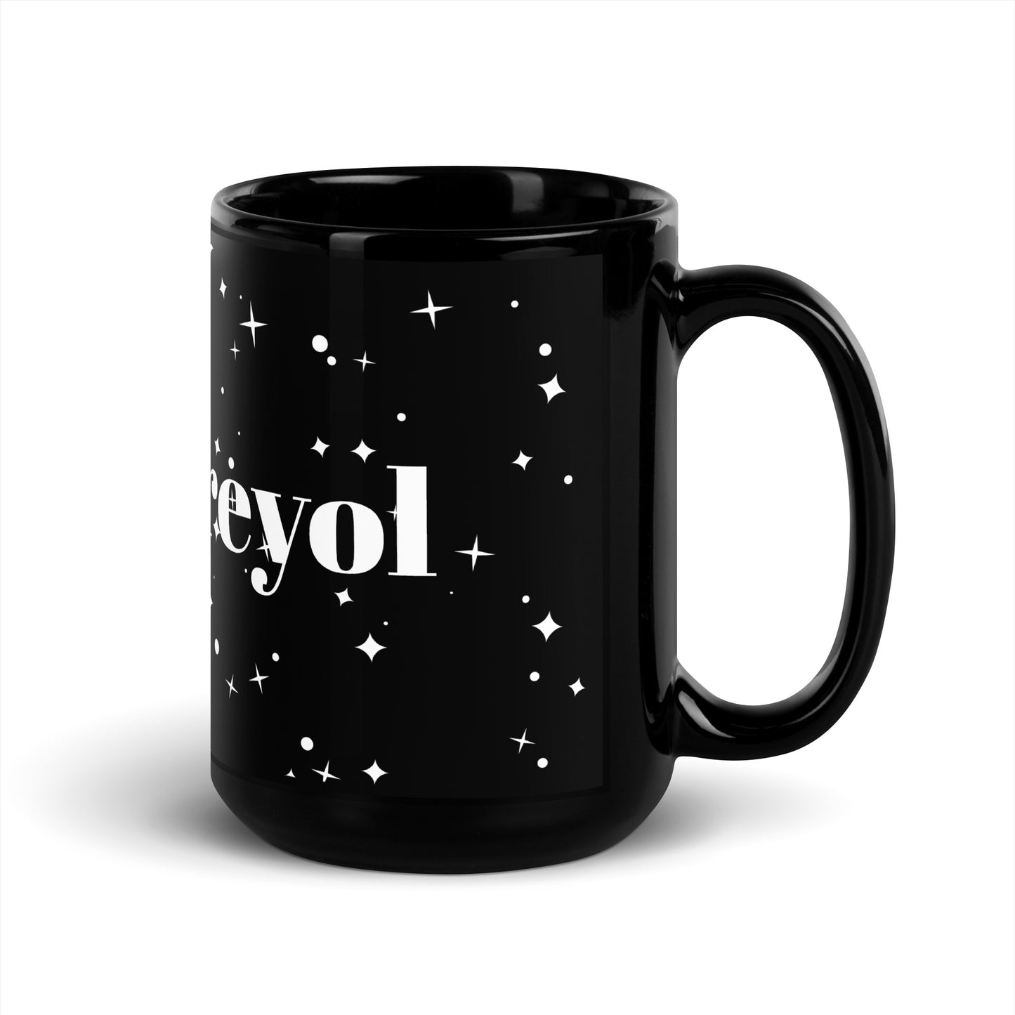 Haitian Black Glossy Mug