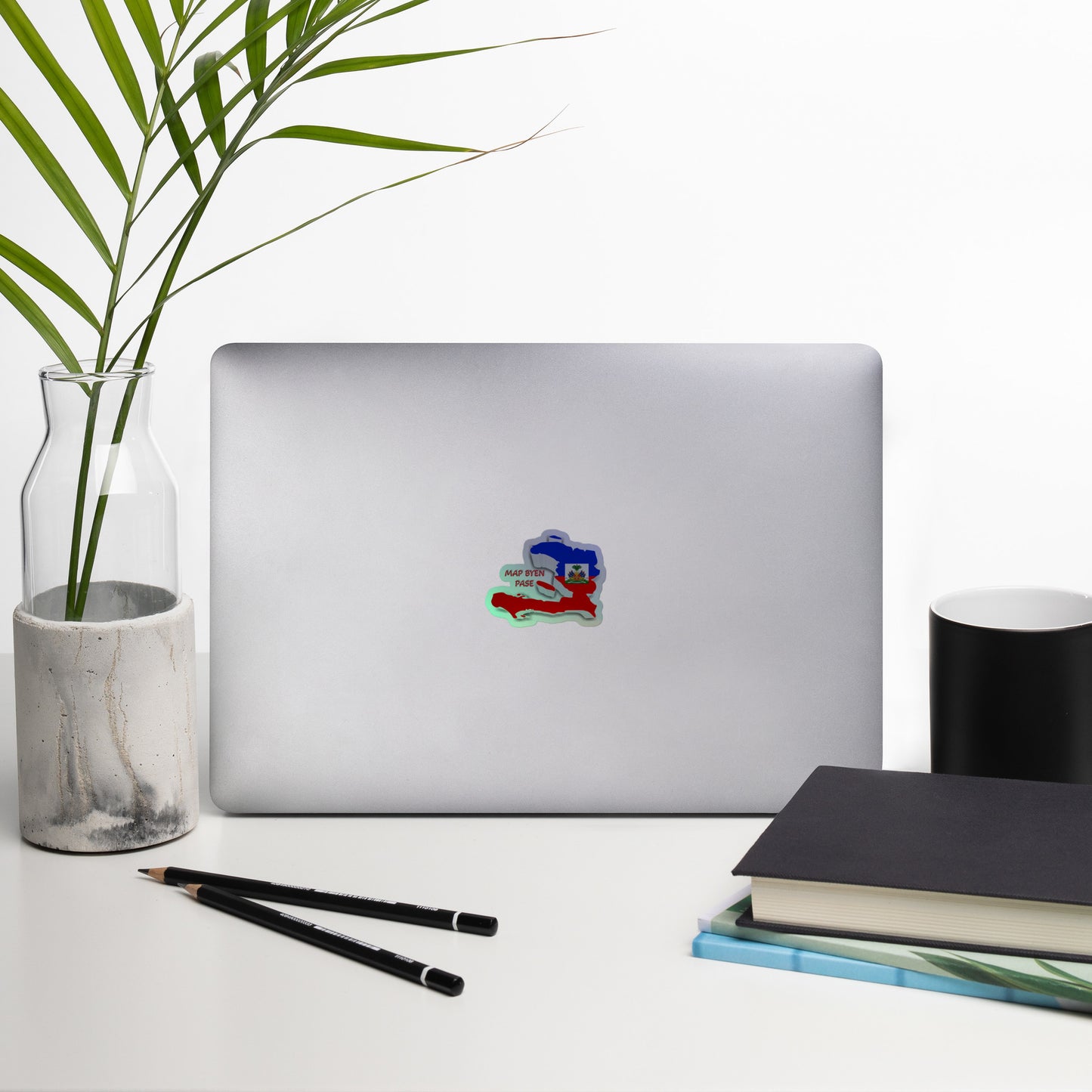 Haiti Holographic stickers