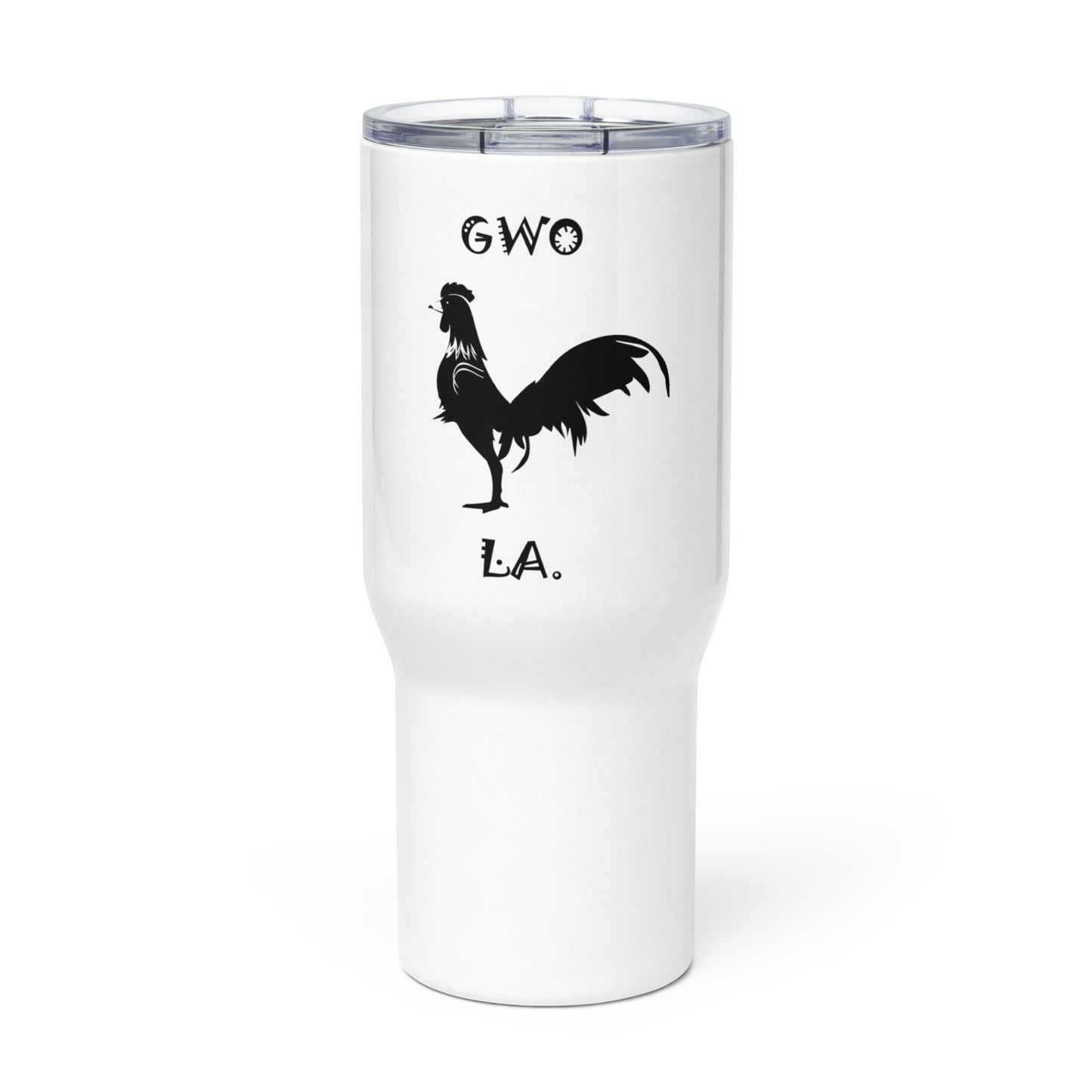 Haitian Travel mug with a handle