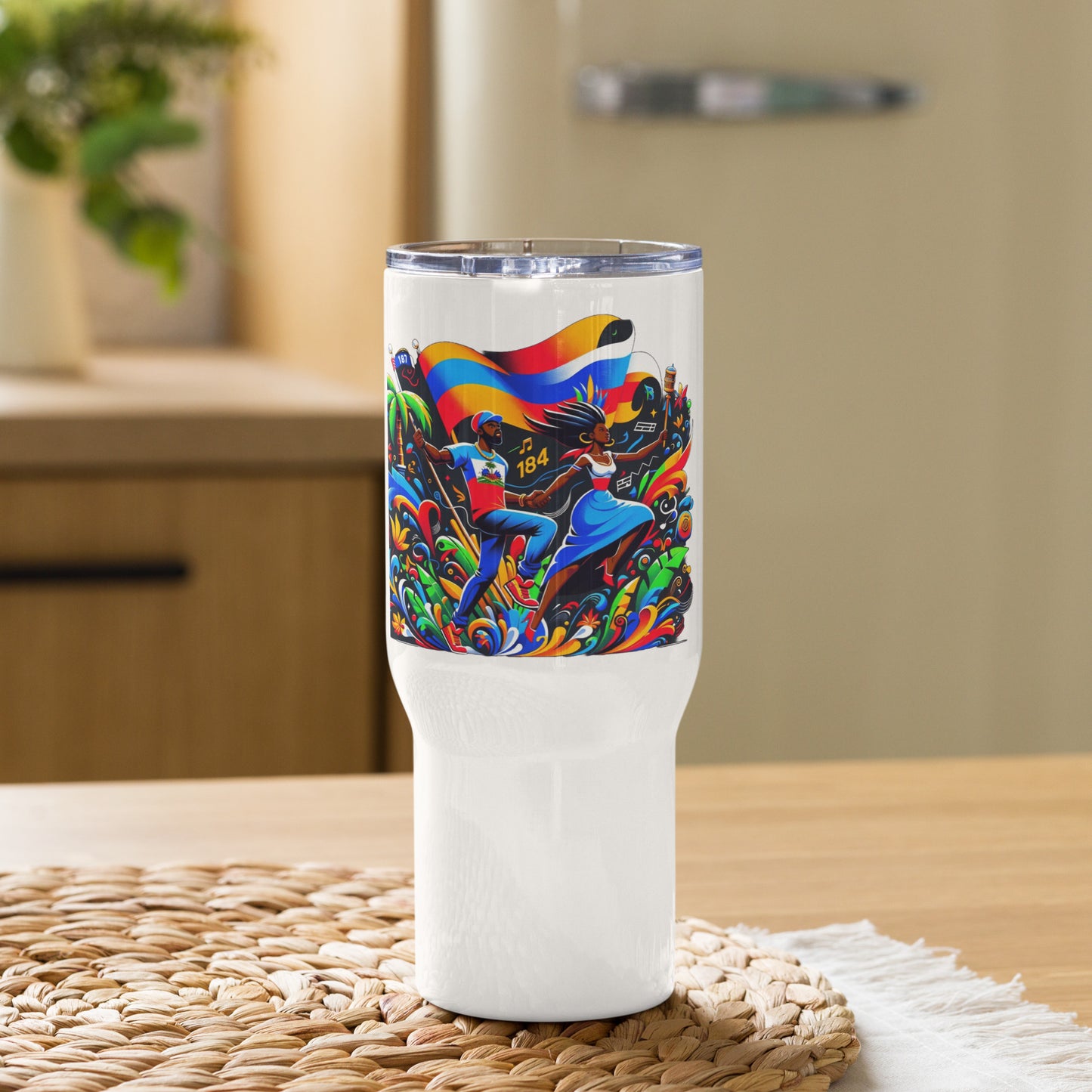 Haiti Travel mug with a handle