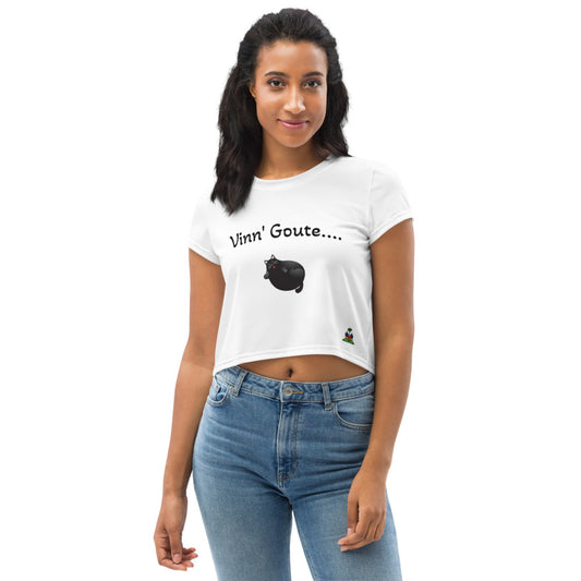 Vinn&#39; goute All-Over Print Crop Tee