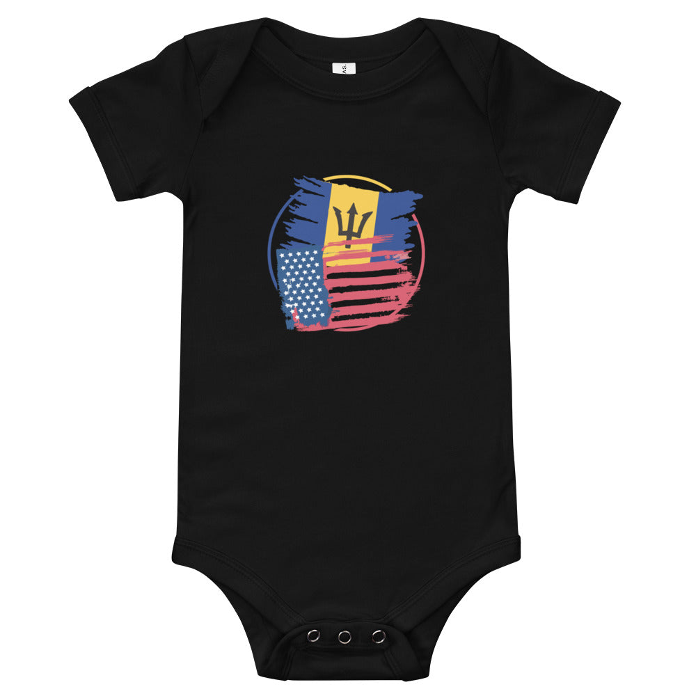 Barbados/America Baby short sleeve one piece