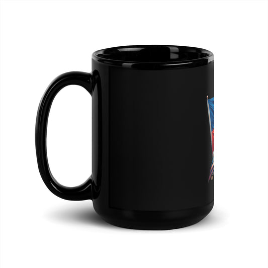 Haiti Black Glossy Mug