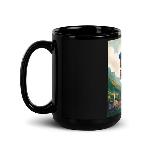 Haiti Black Glossy Mug
