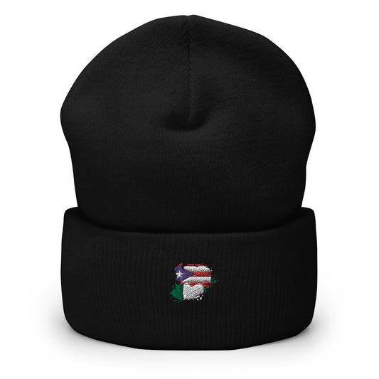 Puerto Rico/Nigeria Cuffed Beanie