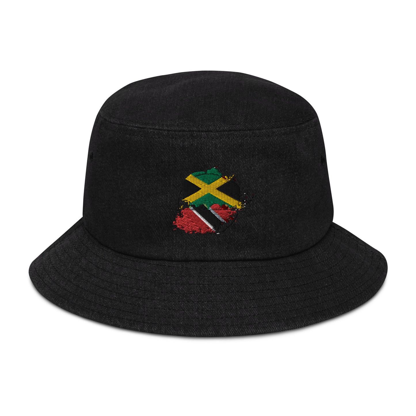 Trinidad and Jamaica Denim bucket hat