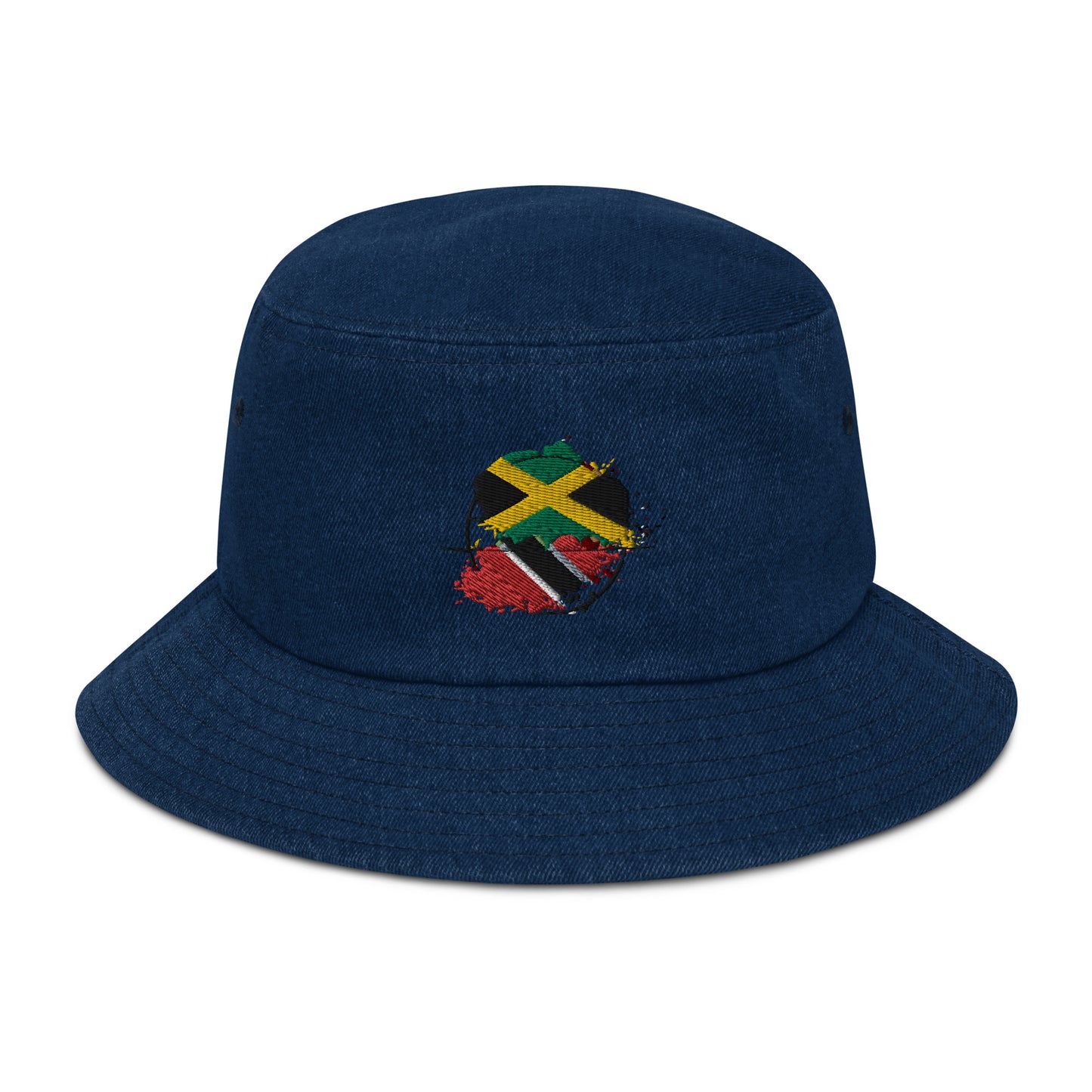 Trinidad and Jamaica Denim bucket hat