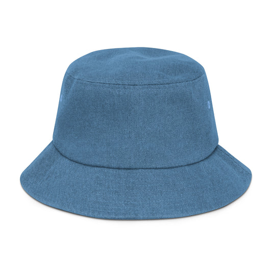 Sierra Leone and USA Denim bucket hat