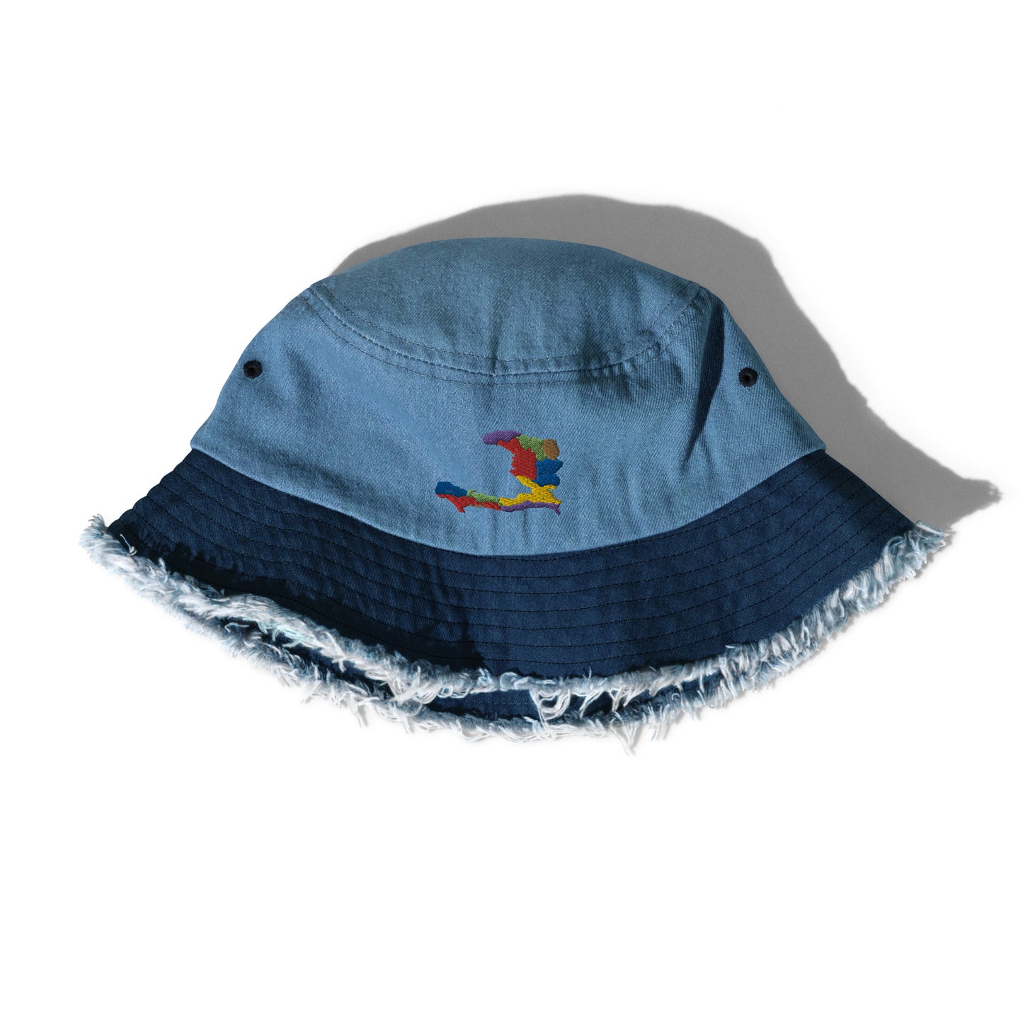 Haiti Distressed denim bucket hat