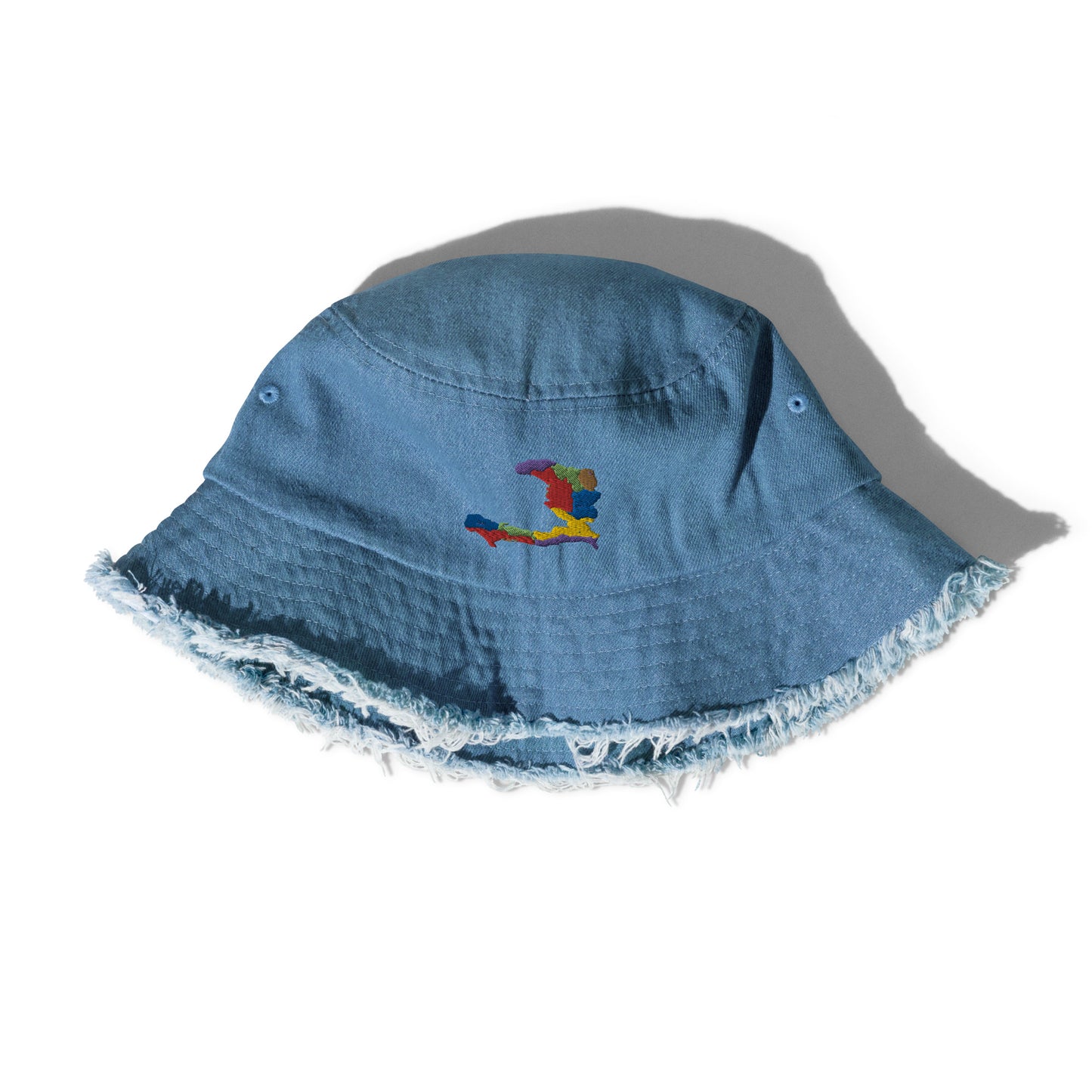 Haiti Distressed denim bucket hat