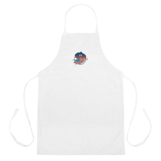 USA/HAITI Embroidered Apron