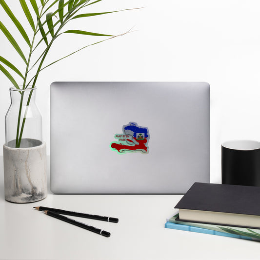 Haiti Holographic stickers