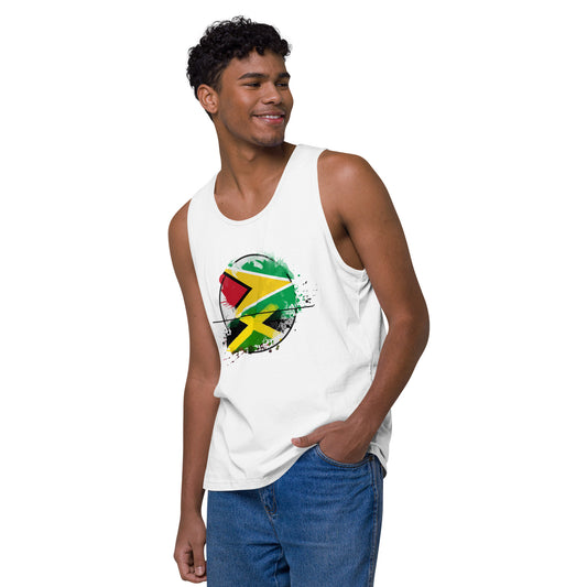 Guyana and Jamaica Men’s premium tank top