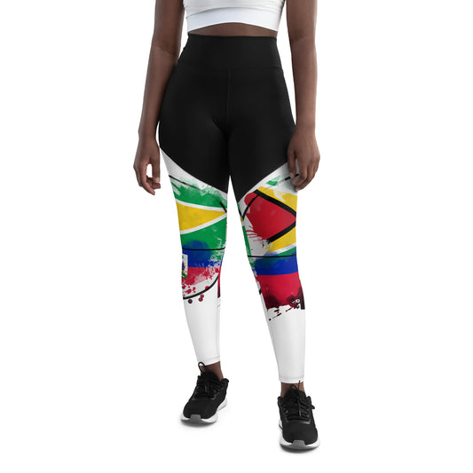 Guyana and Hait Sports Leggings
