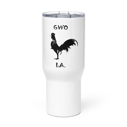 Haitian Travel mug with a handle
