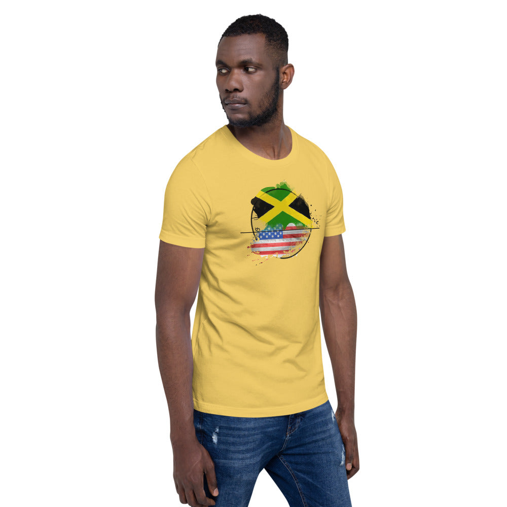 Jamaica/USA Short-sleeve unisex t-shirt