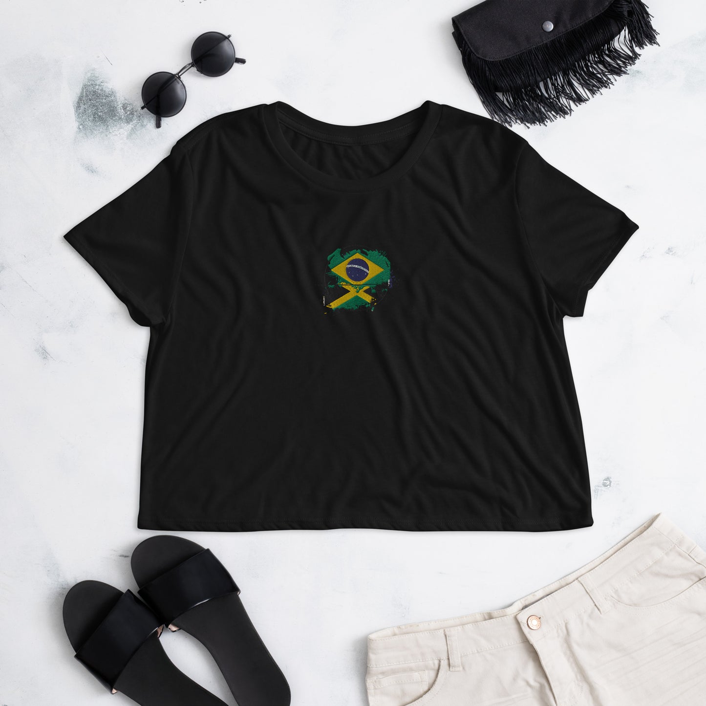 Brazil/Jamaica Crop Tee