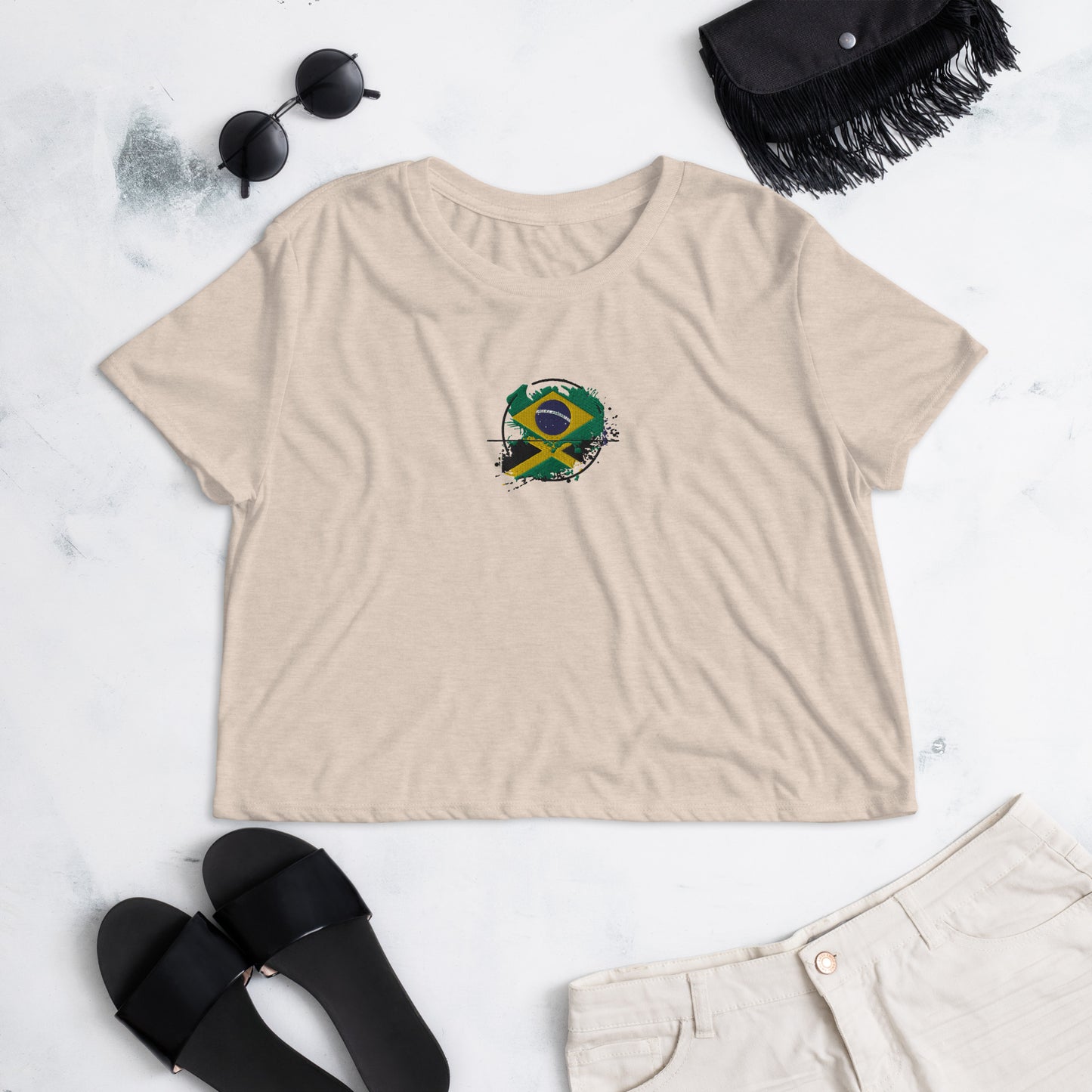 Brazil/Jamaica Crop Tee